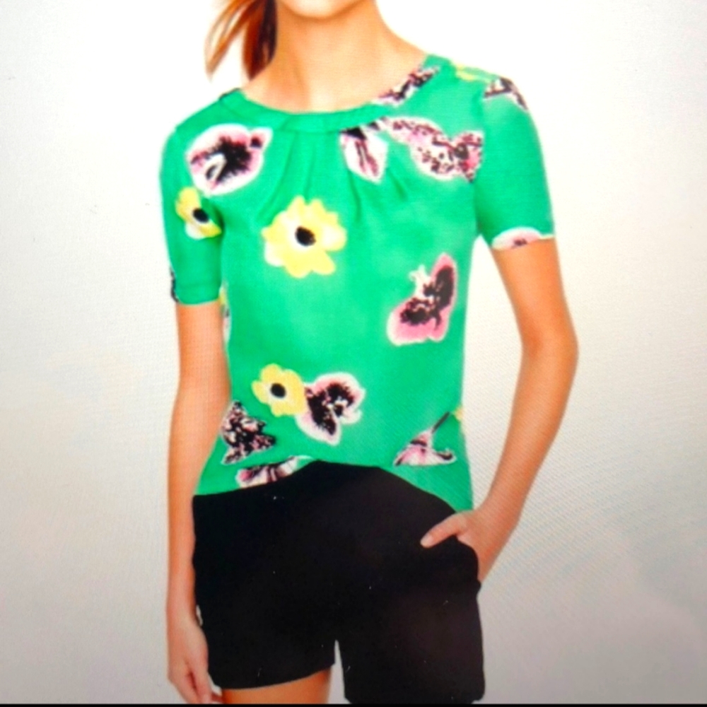 J.Crew Swoop Silk Top
